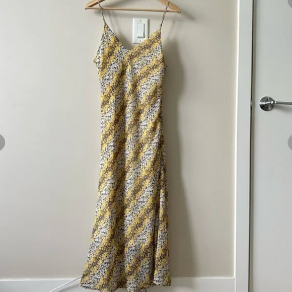 Dolls kill Le Lis Yellow Floral Midi Shift Dress - Picture 3 of 7